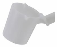 APPROVED VENDOR Graduated Dipper: HDPE, Non-Sterile, 1 L, White, 6 5/8 ft Overall Lg - Imperial (MPN 106525). Key specifications — Pre-Cleaned: None; Color: White.