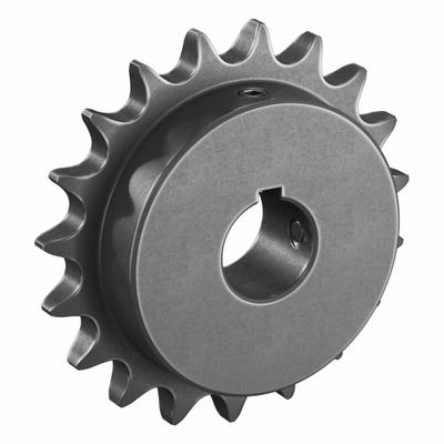 TSUBAKI Single Strand Sprocket: 50, For 5/8 in Chain Pitch, 1 in Bore Dia, 19 Teeth - Size 50 Fixed-Bore Roller Chain Sprockets