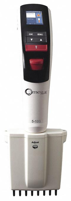 COLE PARMER Multichannel Pipettor: 8 Channels, 100 ul Capacity - Max, 0.1 ul Volume Increments (MPN 24501-32). Key specifications — Color: White; Brand: COLE PARMER; Pipetter Type: Electronic Adjustable Volume; Autoclavable: Not Autoclave Compatible; Product Type: Multichannel Pipettor.