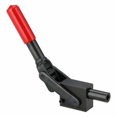 DE-STA-CO Straight Line Clamp: Solid Base Mounting, Std Horizontal Handle, 1.15 in Arm Lg - Nonreflective Straight-Line Toggle Clamps