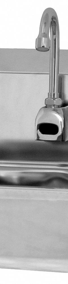 SANI-LAV Hand Sink: 1 Stations, 5 in Bowl Dp, 14 in Bowl Lg, 11 in Bowl Wd, Faucet Included, 18 ga (MPN ESB2-605L). Key specifications — Includes Side Splash: Side Splash Not Included; Series: Stainless Steel Hand Wash Sink; Brand: SANI-LAV; Power Source: Battery Powered.