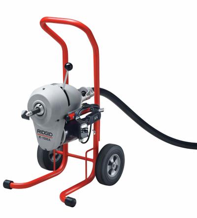 RIDGID Drain Cleaning Machine: Corded, K-1500SP, 10 in Max. Pipe Dia., 0 Sections (MPN 45317) - Corded Sectional Machines