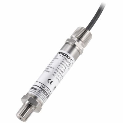 ASHCROFT Pressure Transmitter: 0 psi to 200 psi, 4 to 20mA DC, 1/2 in NPT Conduit with Cable - Pressure Transmitters with Cable & Wire Leads