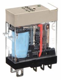 OMRON General Purpose Relay: Socket Mounted, 10 A Current Rating, 12V DC, SPDT, 5 Pins/Terminals (MPN G2R-1-SN-DC12(S)). Key specifications — Brand: OMRON; Base Type: Square; Mounting Style: Plug-In; Pin Shape: Flat; Electrical Connection: Quick-Connect; Manufacturer Part Number: G2R-1-SN-DC12(S); Operating Current: 10 A at 30V DC (Resistive Load); Series: G2RS Series.