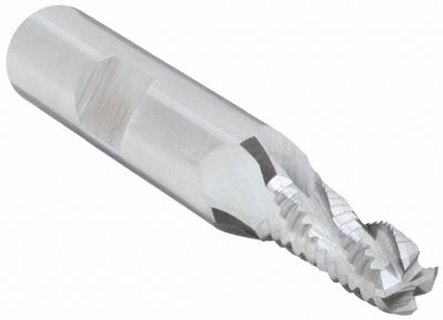 CLEVELAND Roughing End Mill: Cobalt, 4 Flute, Coarse Pitch, 3/8" Mill Dia, 3/4" LOC - General Purpose Cobalt Roughing End Mills