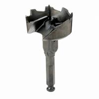 BOSCH Self Feed Drill Bit: 2 1/4 in Drill Bit Size, Hex, 7/16 in Shank Dia, 5 in Overall Lg (MPN SF2251). Key specifications