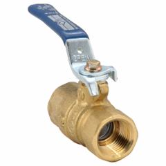 MILWAUKEE VALVE Manual Two-Way Ball Valve: 1/2 in, Brass, Straight, FNPT x FNPT, Full Port Ball Port (MPN BA-475BMS 1/2). Key specifications — Brand: MILWAUKEE VALVE; Handle: Memory Stop Locking Lever.