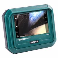 EXTECH Video Borescope Kit: 1280 x 720, 1 m Shaft Lg, 4.9 mm Shaft Dia, 4.9 mm Camera Dia, Included (MPN HDV720). Key specifications — Brand: EXTECH; Camera Pixel Resolution: 1280 x 720; Includes: HDMI Type A to Type D Cable; Includes Probe: Camera Probe Included; Display Portability: Detachable; Camera Probe: Included.