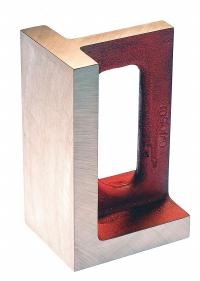 SUBURBAN Angle Plate: Cast Iron, 4 in L x 5 in W x 8 in H, 0.002 in Square & Parallel, Machined (MPN URA-040508). Key specifications — attr1032408: 0.002 in; attr1032391: SUBURBAN; attr1032395: 0.002 in.