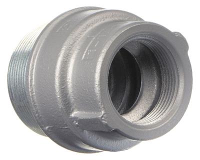 APPLETON ELECTRIC Sealing Hubs - Vertical: Iron, 1 1/4 in_2 in Trade Size, Male to Female - Vertical Sealing Hubs - 25% Fill