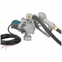 GPI Electric Drum Pump: 12 V DC, 1/10 hp HP, 8 gpm Max. Flow Rate, Pump with Hose & Nozzle, Aluminum (MPN 137100-01). Key specifications — Brand: GPI; Meter: Not Included.