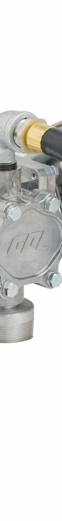 GPI Electric Drum Pump: 12 V DC, 1/10 hp HP, 8 gpm Max. Flow Rate, Pump with Hose & Nozzle, Aluminum (MPN 137100-01). Key specifications — Brand: GPI; Meter: Not Included.