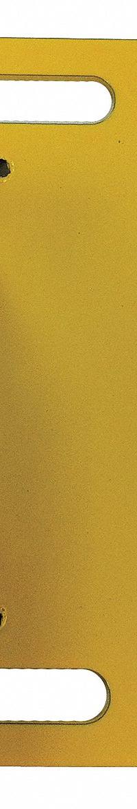 SAF-T-FENCE Interlock Mounting Plate: Yellow, SAF-H3458-SL/SAF-H3482-SL/SAF-H4658-SL, Plastic (MPN SAF-INTHRD). Key specifications — Brand: SAF-T-FENCE; Compatible Product Type: Hinged Doors; Compatible Manufacturer Model Number: SAF-H4658-SL; Finish: Powder-Coated; Material: Plastic; Compatible Brand and Series: Folding Guard Saf-T-Fence.