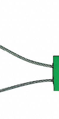 TYDENBROOKS Cable Seals: Green, Aluminum, 12 in Cable Lg, 1/16 in Cable Dia, Random, 200 PK (MPN V46010121-02-GRAI). Key specifications — Brand: TYDENBROOKS; Marking Color: White; Marking Included: Numbers; Marking Message: Sealed; Marking Numbering: Random.