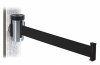 RETRACTA-BELT Retractable Belt Barrier: Magnet, 10 ft Belt Lg, Pattern, Black, No Legend (MPN WH700SS-BK-MM). Key specifications — attr981527: Silver; attr193646: RETRACTA-BELT; attr981511: Black.