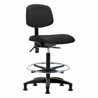 Ergonomic Chair: Vinyl, Armless, Ht Range 25 in to 34 1/2 in, 18 1/2 in Seat Wd, 17 in Seat Dp (MPN BR-VHBCH-RG-T1-A0-CF-RG-8540). Key specifications — Foot Support: Yes; Back Tilt Backward: 13.5°; Back Tilt Forward: 10.5°; Base Material: Nylon; Brand: APPROVED VENDOR; Product Type: Ergonomic Chair; ESD-Safe: Not ESD Safe; Seat Tilt Backward: 3°.