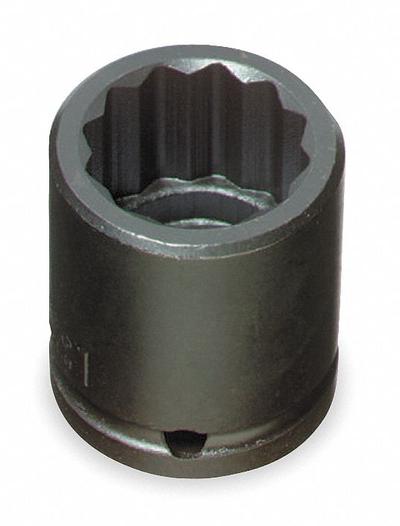 PROTO Socket: SAE, 1/2 in Drive Size, 11/16 in Socket Size, 12-Point, Std, Black Oxide - 1/2" Drive Hand Sockets