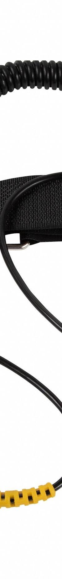 ECLIPSE Static Control Wrist Strap: Elastic, Black/Yellow, Black/Yellow, 1 Strap Conductors, Coiled (MPN 900-023). Key specifications — Brand: ECLIPSE; Cord Color: Black/Yellow; Strap Color: Black/Yellow; Cord Shape: Coiled.