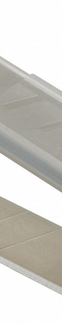 ABILITY ONE Snap-Off Blade: 3 15/16 in Blade Lg, 18 mm Blade Wd, 0.02 in Blade Thick, Steel, 10 PK (MPN 5110-01-621-8439). Key specifications — attr307700: Steel; attr307684: 52HT62; attr324887: ABILITY ONE.