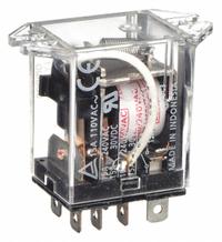 OMRON Flange Mount Relay: Surface (Top Flange) Mounted, 15 A Current Rating, 220/240V AC, SPDT (MPN LY1F-AC220/240). Key specifications — Brand: OMRON; Base Type: Octal; Mounting Style: Top Flange; Electrical Connection: Plug-In Terminal; Manufacturer Part Number: LY1F-AC220/240; Operating Current: 7 A at 24V DC (Inductive Load); Series: LY Series.