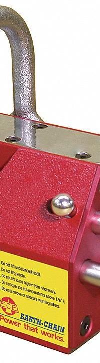 TECHNIKS Lifting Magnet: 660 lb Max Load Capacity, 660 lb Max Flat Load Capacity, On/Off Handle (MPN ELM-300). Key specifications — Brand: TECHNIKS; Manufacturer Part Number: ELM-300.