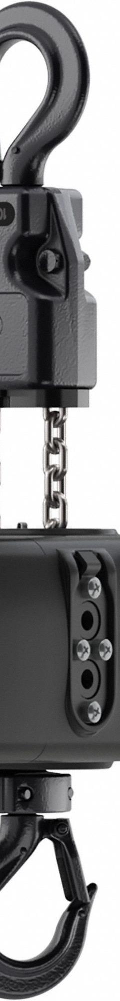 KITO Mini Electric Chain Hoist: H4 - Heavy Duty, 460V AC, Hook Mounted - No Trolley, 1 Speeds, 8 fpm (MPN TEM005C-60/460V). Key specifications — Brand: KITO; Includes: Chain Container; Operating Voltage: 460V AC; Headroom Clearance: 28 in - 30 in.