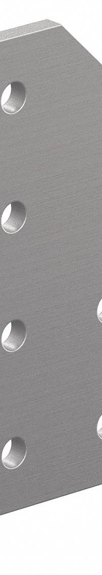 Joining Plate: 90° Angled Flat Plate, 10 Series, 3/16 in x 4 in x 4 in, For 17/64 in Slot Wd, Silver (MPN 4128). Key specifications — Material: Aluminum; Brand: 80/20; Finish: Anodized.
