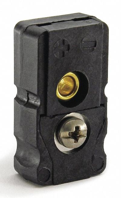 Dayton Thermocouple Jack: Jack, For Type J Thermocouple Type, Mini Plug, Flat - Thermocouple Plugs