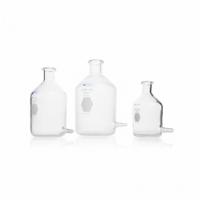 KIMBLE Reservoir Bottle: 1 L, 200 mm, Colorless, Narrow Mouth Size, 4 Numbers of Bottles Included (MPN KC14607-1000). Key specifications — Mouth Size: Narrow; Brand: KIMBLE; Body Color: Colorless.