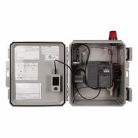 SJE-RHOMBUS Grinder Simplex Panel: Simplex, 3, 208 to 240V AC, 16.5 A, Sensor, 0 Switches Included (MPN VSGS-240-3-16.5). Key specifications — Current: 16.5 A; Rated Voltage: 208 to 240V AC; Alert Output: Visual; Intrinsic Safety: Not Specified Intrinsically Safe; Includes Reversing: Reversing; Dosing Schedule: Demand Dose; Brand: SJE-RHOMBUS.