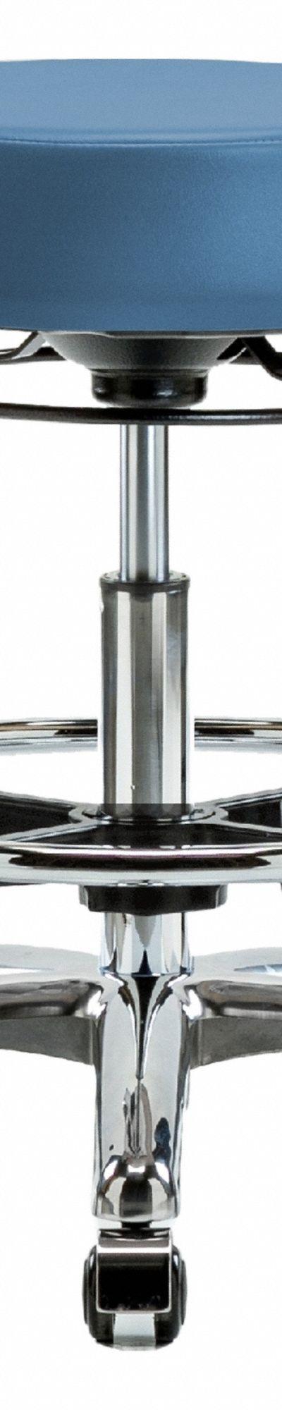 APPROVED VENDOR Stool: Vinyl, Ht Range 21 1/4 in to 28 3/4 in, 17 in Seat Wd, 17 in Seat Dp - Vinyl Lab Stools