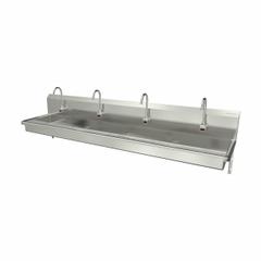 SANI-LAV Wash Station: 4 Stations, 5 in Bowl Dp, 85 in Bowl Lg, 16 1/2 in Bowl Wd, Faucet Included (MPN 5A5A). Key specifications — Includes Side Splash: Side Splash Not Included; Brand: SANI-LAV; Power Source: AC Powered.