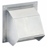 Wall Cap: Round, 6 in Duct, Aluminum, Silver Finish, 22 ga, Wall Cap (MPN 641). Key specifications — Screen Included: Yes; Backdraft Damper Included: Yes; Brand: BROAN; Product Type: Wall Cap; Color: Silver; Type of Cap/Hood: Wall Cap; Material of Cap/Hood: Aluminum.