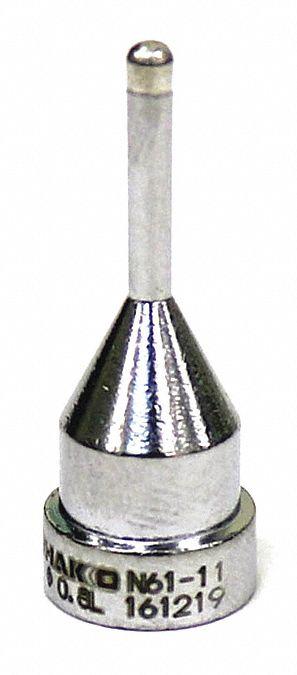 HAKKO Nozzle: Extra Long Round, 2.1 mm W - Hakko Desoldering Gun Nozzles