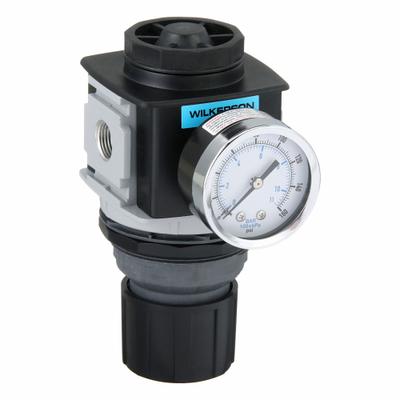 WILKERSON Regulator: Aluminum, 3/8 in NPT, 228 scfm, 0 psig to 125 psig - Wilkerson FRL Air Regulators