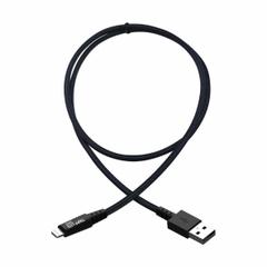 EATON TRIPP LITE Usb Cable: Type A End 1, Lightning End 2, Black/Gray, 1 ft Lg, USB Cable (MPN M100-001-GY-MAX). Key specifications — End 1 Connection Type: Type A; Color: Gray; Brand: EATON TRIPP LITE; Jacket Material: PVC; Product Type: USB Cable; End 2 Connection Type: Lightning.