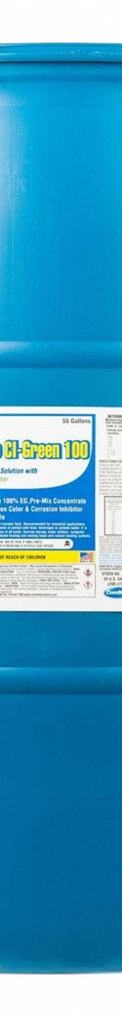 COMSTAR Antifreeze: Frost Free CI-100, Not Food Safe, 100% Concentration, Green, 55 gal Drum (MPN 35-901). Key specifications — Brand: COMSTAR; Series: Frost Free CI-100.