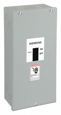 SIEMENS Circuit Breaker Enclosure: 3 Spaces, 100 A Amps, Surface Mounting, Outdoor (MPN E2N12). Key specifications — Mounting Style: Surface; Location: Outdoor.