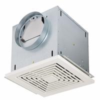Ventilation Fan: 130 cfm Max Airflow, Variable Speeds, 0.3 sones, Low Profile, 120V AC, 115V AC (MPN L100E). Key specifications — Grille Material: Plastic; Number of Speeds: Variable; Nameplate Voltage: 120V AC; Brand: BROAN; Duct Shape: Round; Grille Color: White; Nominal Voltage: 115V AC.
