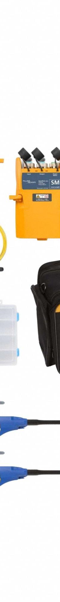FLUKE NETWORKS Fiber Optic Tester: Fiber Optic Tester, CFM-100SI/GLD, Multi-Mode/Single-Mode. Key specifications — Brand: FLUKE NETWORKS; Product Type: Fiber Optic Tester; Fiber Mode Measured: Multi-Mode; End 1 Connection Type: MPO; Includes: USB Cable; Manufacturer Part Number: CFM-100SI/GLD.