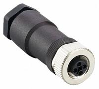 IFM M12 Circular Connector: A Coded, 8 Socket, M12 Female Thread, IP68, Screw Terminals, Straight (MPN E18165). Key specifications — Connector Body Type: Socket; Coding: A; Brand: IFM; Voltage Rating: 125V DC; Thread Size: M12; Mounting Type: Front Mounting; Mounting Style: Female Thread; IP Rating: IP68.