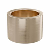 Sleeve Bearing: Bronze, SAE 841, 22 mm Bore, 28 mm OD, 20 mm Lg, 49,938 lb/sq in-fpm Max PV, 10 PK (MPN AAM2228-20B). Key specifications — System of Measurement: Metric; Material Grade: SAE 841; Brand: OILITE.
