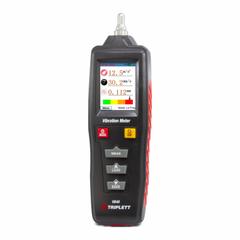 TRIPLETT Vibration Meter: Vibration, 10 Hz to 1 kHz (Low)/1 to 4 kHz (High), TFT LCD, Auto Power Off (MPN VB40). Key specifications — Brand: TRIPLETT; Accuracy: +/-5% + 2 Digits; Includes: Short Probe; Digital Display Screen Type: TFT LCD; Frequency Ranges: 10 Hz to 1 kHz (Low); Certificate of Calibration: Not Included.