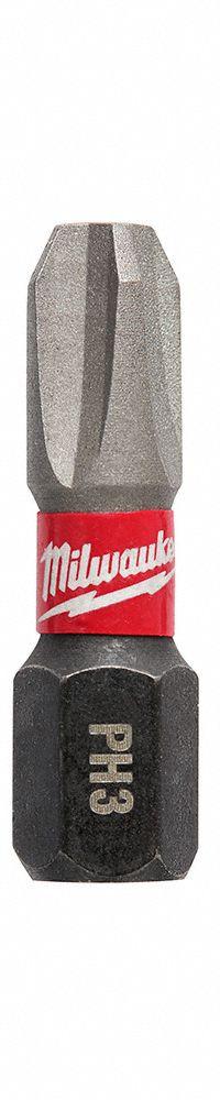 MILWAUKEE Insert Bit: Insert Bit, Imperial, PH3 Bit Industry Size, #3 Bit Size, Std, Hex, 5 PK (MPN 48-32-4663). Key specifications — attr1119695: MILWAUKEE; attr1119703: Alloy Steel; attr1119710: Standard; attr1119708: Hex; attr1202404: #3.