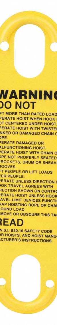 BUDGIT Warning Label: Electric Chain Hoists, BEH, 22559401. Key specifications — Compatible Series: BEH; Manufacturer Part Number: 22559401.