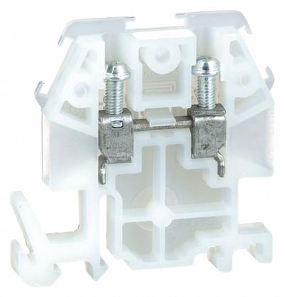 SQUARE D Terminal Block: DIN Rail Mounting Type, Screw Clamp Wire Termination - Pass-Through Blocks