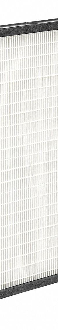 GRAINGER Minipleat Air Filter: 16 in x 25 in x 2 in, Synthetic, Plastic, No Header, Downstream Face (MPN 499J17). Key specifications — Brand: GRAINGER; Frame or Header Material: Plastic; Media Material: Synthetic.