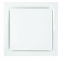 Ceiling Diffuser: Ceiling, 23 3/4 in H, 23 3/4 in W, Lay-In, 12 in Duct, Plastic, Square Plaque (MPN STR-PQ-12W-FR). Key specifications — Insulated: No; Adjustable Blades: No; Color: White; Brand: AMERICAN LOUVER; Mounting Location: Ceiling.