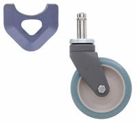 METRO Swivel Stem Caster: 5 in Caster Wheel Dia, Swivel, Polyurethane, 6 3/8 in Caster Mounting Ht (MPN 5PCXM). Key specifications — Caster Wheel/Configuration: Swivel; Caster Frame Material: Polymer; Brand: METRO; Caster Wheel/Tread Material: Polyurethane; Caster Wheel Type: Tread on Core.