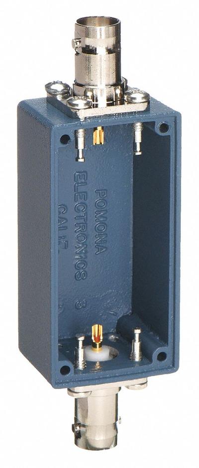 POMONA Shielded Box: Blue, Die-Cast Aluminum, 1 in x 2 in x 1 in - Shielded Metallic Boxes